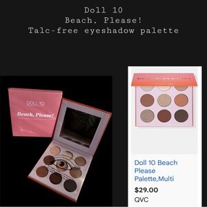 Doll 10 Beach, Please! Talc-Free Eyeshadow Palette